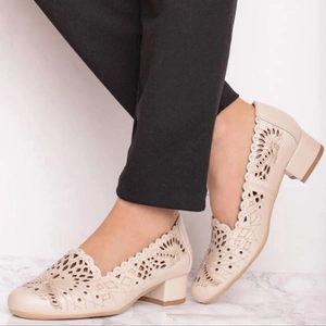 Ażurowe buty damskie włoska skóra Gino Fabiani - Produkt Polski