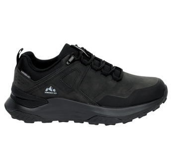 Czarne adidasy męskie trekkingowe buty niskie z wkładką Memory Foam Oryginalne American Club