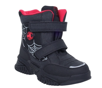 Buty zimowe chłopięce na rzepy ciepłe i wytrzymałe Spidermen American Club