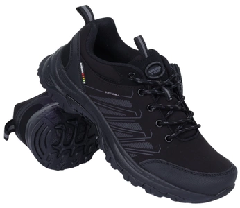 Adidasy czarne nieprzemakalne młodzieżowe z odblaskami American Club