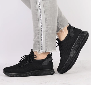 Czarne adidasy młodzieżowe chłopięce slip-on NEWS