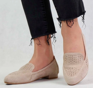 Eleganckie mokasyny damskie ażurowe Jezzi
